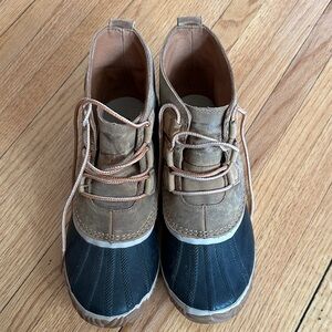 Sorel Waterproof Tan and Black  Duck Boots | 9.5